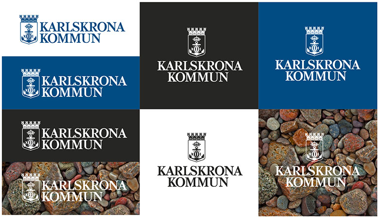 Välj rätt bakgrund till logotypen