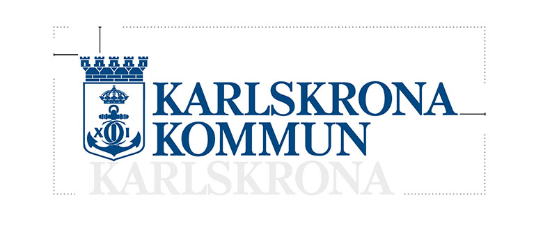 Det måste vara luft runt logotypen