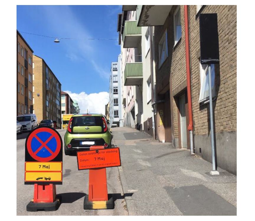 Exempel på skyltning