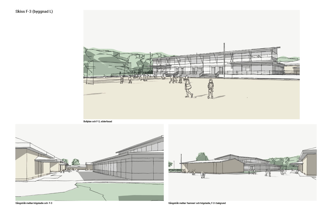 Skisser av den nya exteri&ouml;ren
