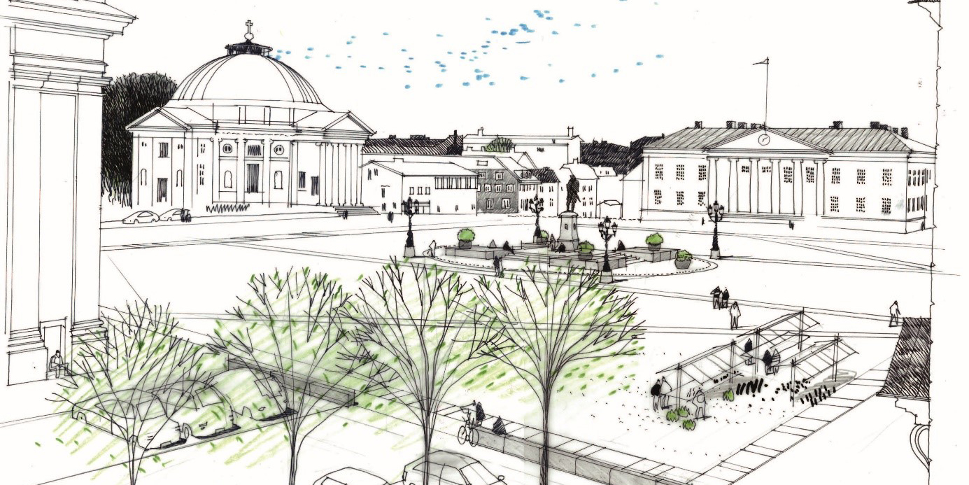 Skiss &ouml;ver Stortorget